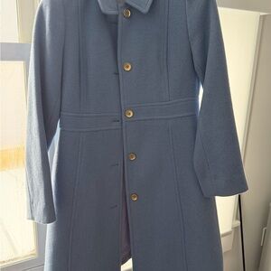 J. Crew Classic Blue Trench Coat